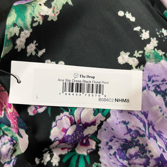 The Drop Women’s Ana Silky V-Neck Midi Slip Dress - Picture 4 of 8